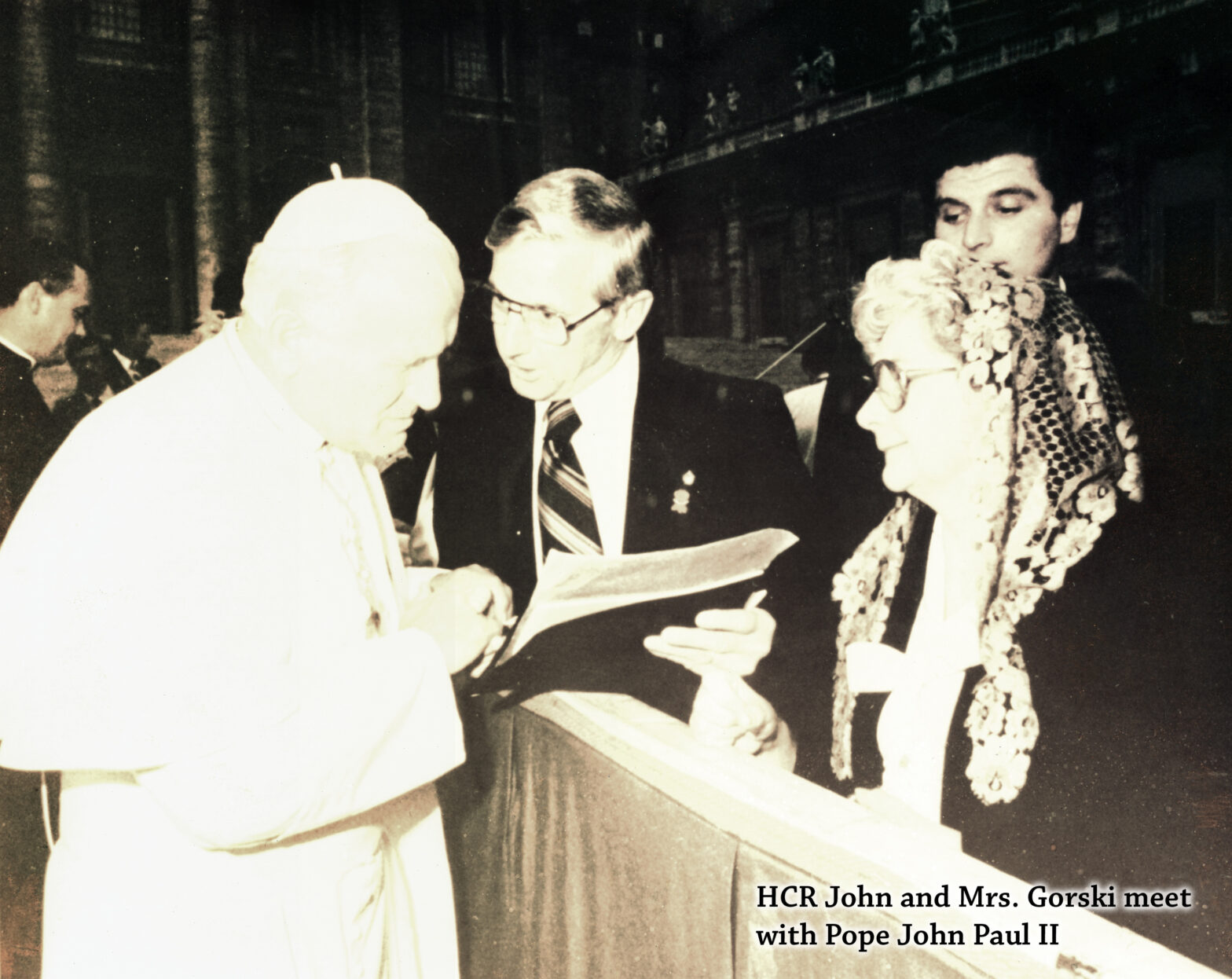 Catholic Order of Foresters meets Pope John Paul II.